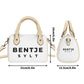 Stylische Bentje Sylt-Schultertasche für Damen - Kompakte 20x12x16 cm Handtasche in Beige oder Schwarz - VEGAN