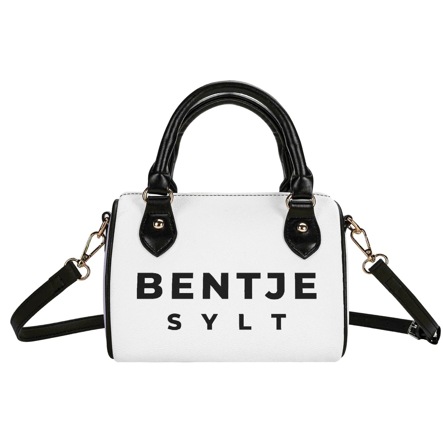 Stylische Bentje Sylt-Schultertasche für Damen - Kompakte 20x12x16 cm Handtasche in Beige oder Schwarz - VEGAN