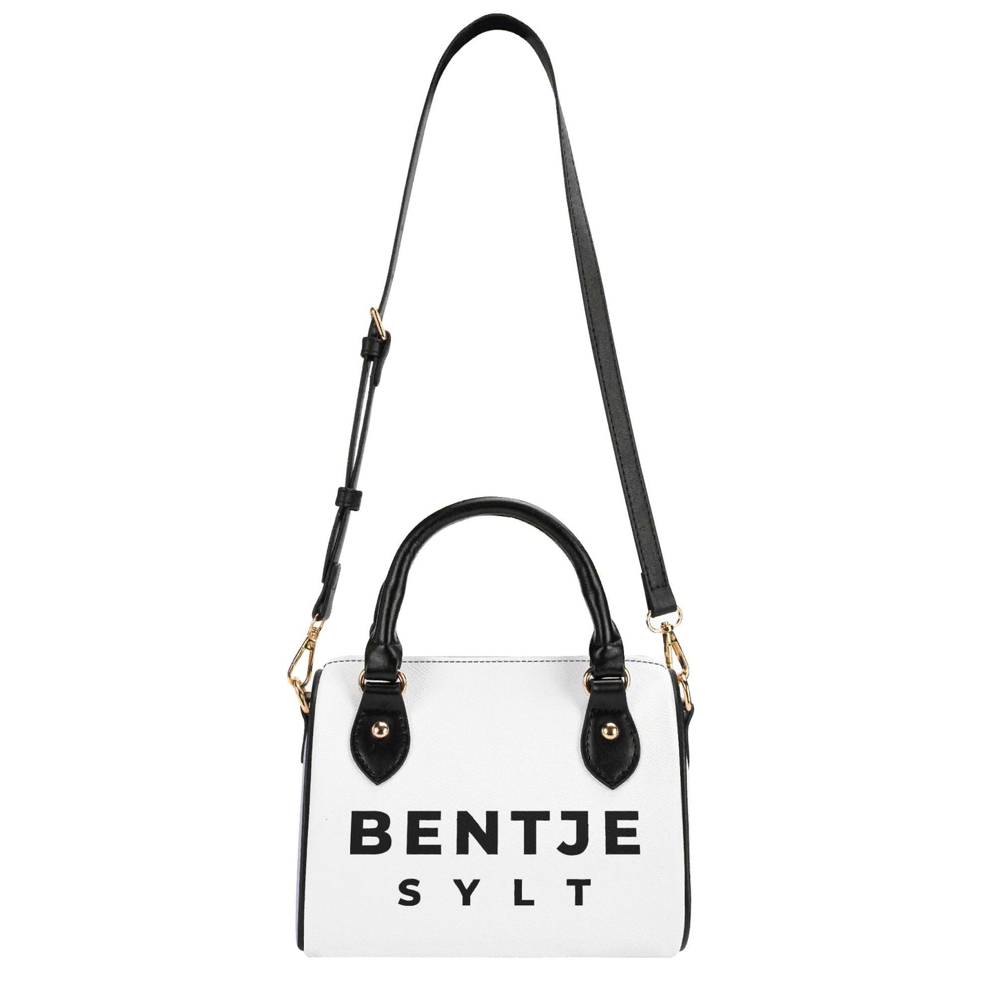 Stylische Bentje Sylt-Schultertasche für Damen - Kompakte 20x12x16 cm Handtasche in Beige oder Schwarz - VEGAN