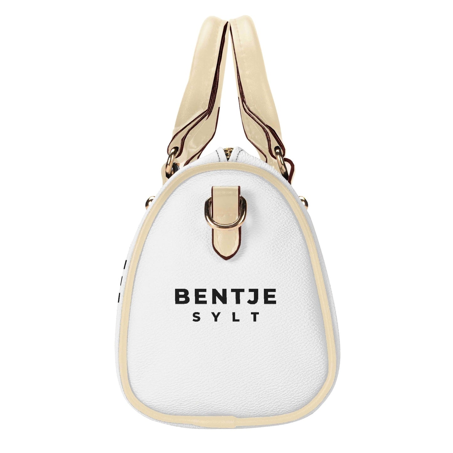 Stylische Bentje Sylt-Schultertasche für Damen - Kompakte 20x12x16 cm Handtasche in Beige oder Schwarz - VEGAN