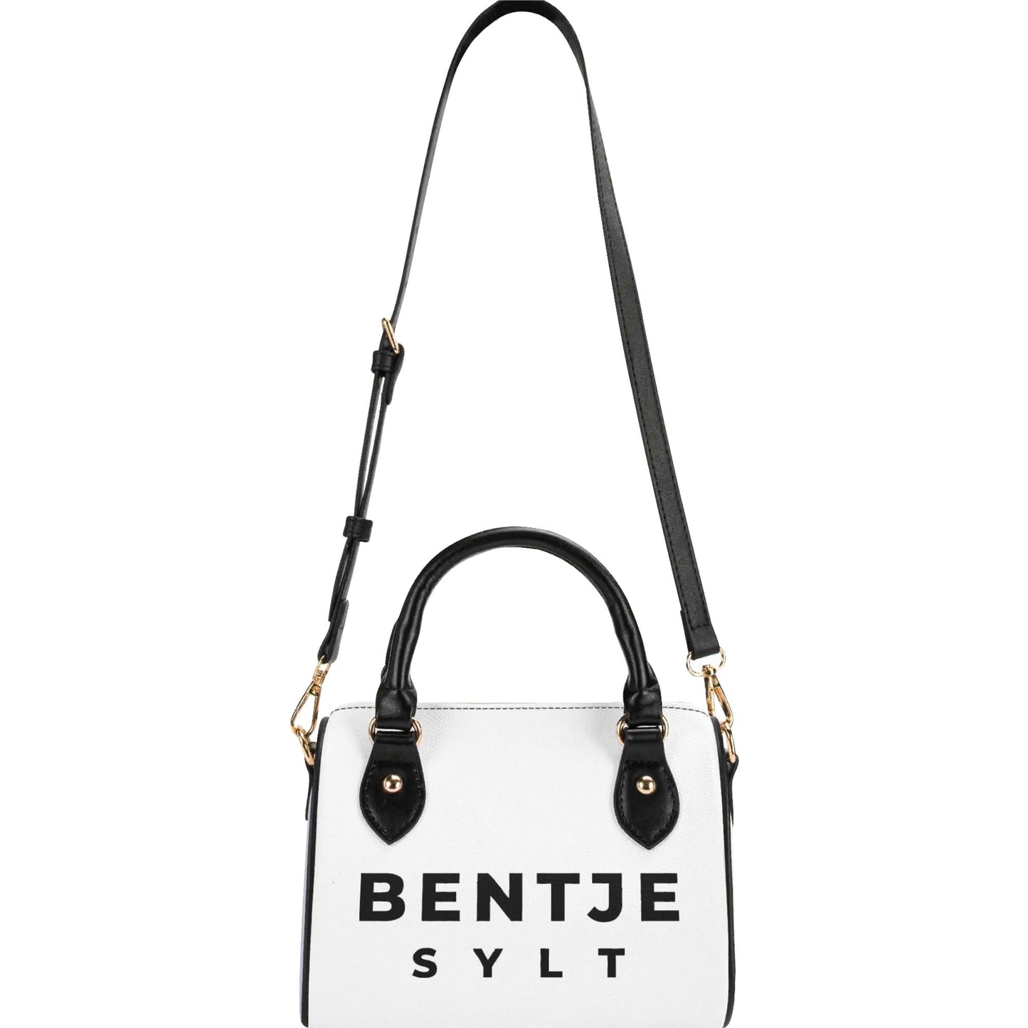 Stylische Bentje Sylt-Schultertasche für Damen - Kompakte 20x12x16 cm Handtasche in Beige oder Schwarz - VEGAN