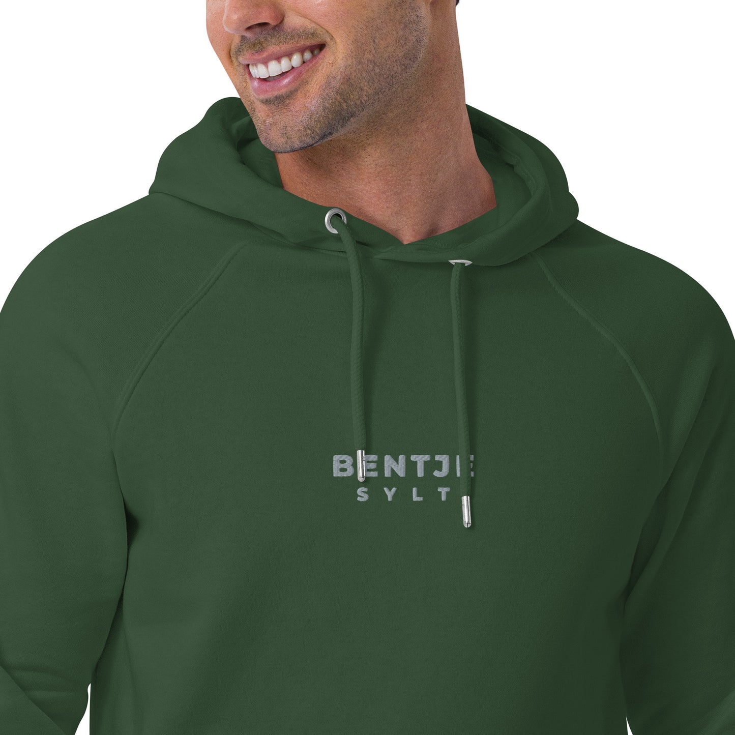 Bentje Sylt Unisex Bio-Raglan-Hoodie.