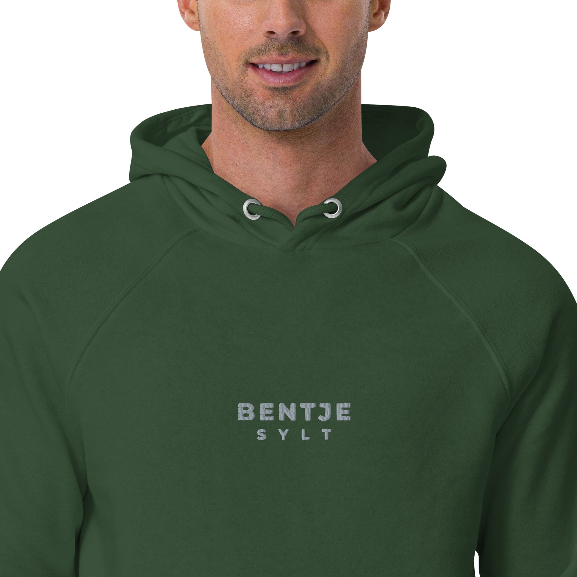 Bentje Sylt Unisex Bio-Raglan-Hoodie.