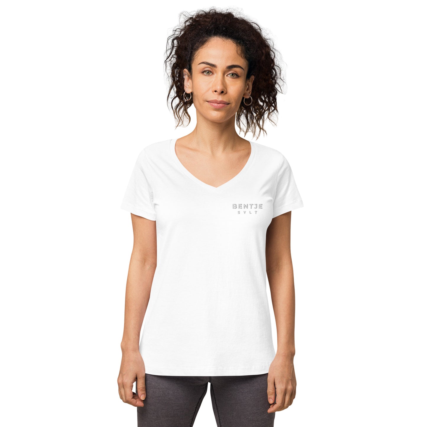 Bentje Sylt Eng anliegendes Damen-T-Shirt aus Bio-Baumwolle.