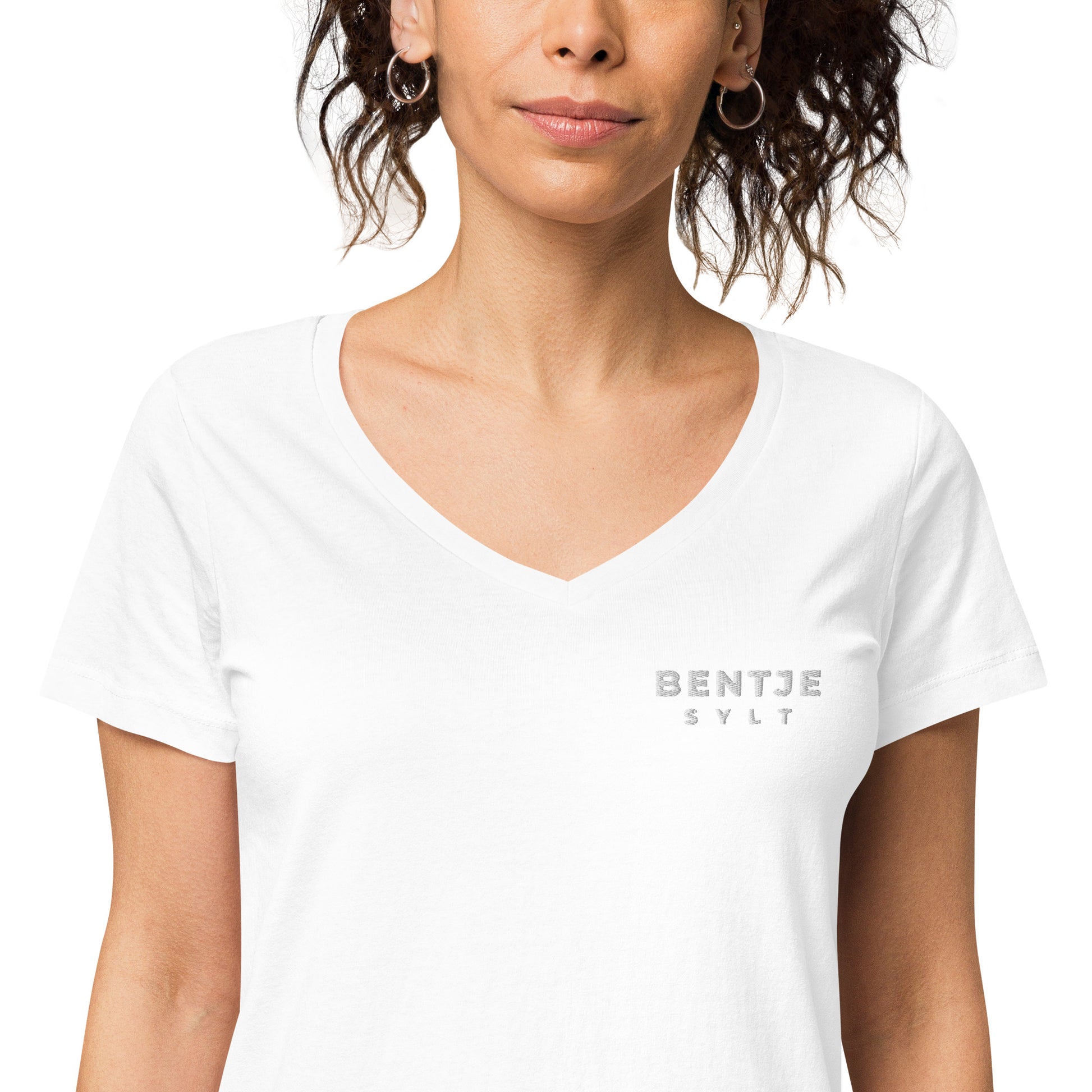 Bentje Sylt Eng anliegendes Damen-T-Shirt aus Bio-Baumwolle.